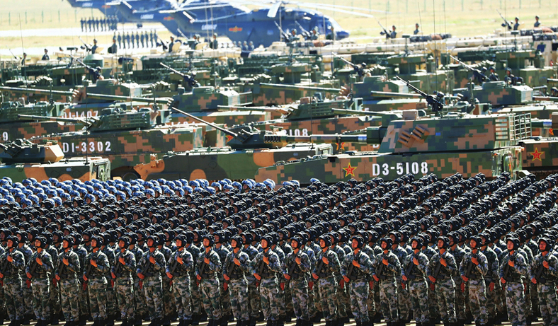 热血男儿共绘强军篇章   2017年8月1日,庆祝建军90周年大阅兵,中国